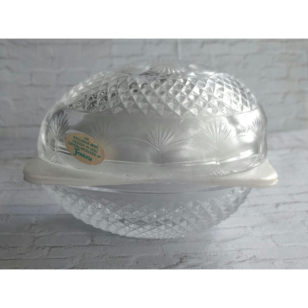 Avon Fostoria Glass Egg with Soap | Mothers Day 1977